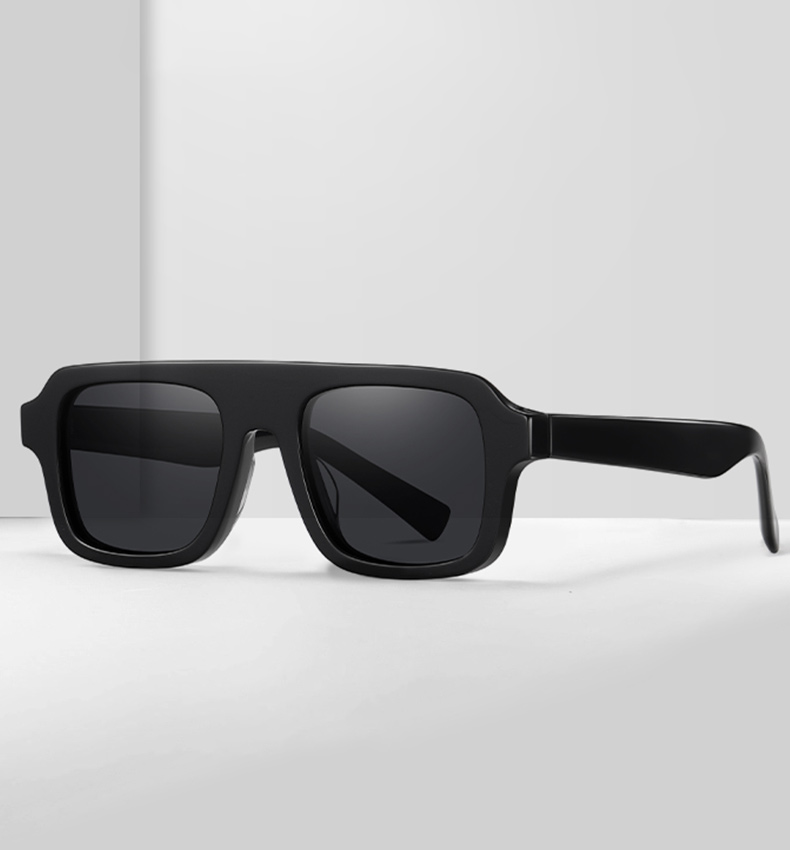 32101 front frame óculos de sol de acetato de ponte horizontal