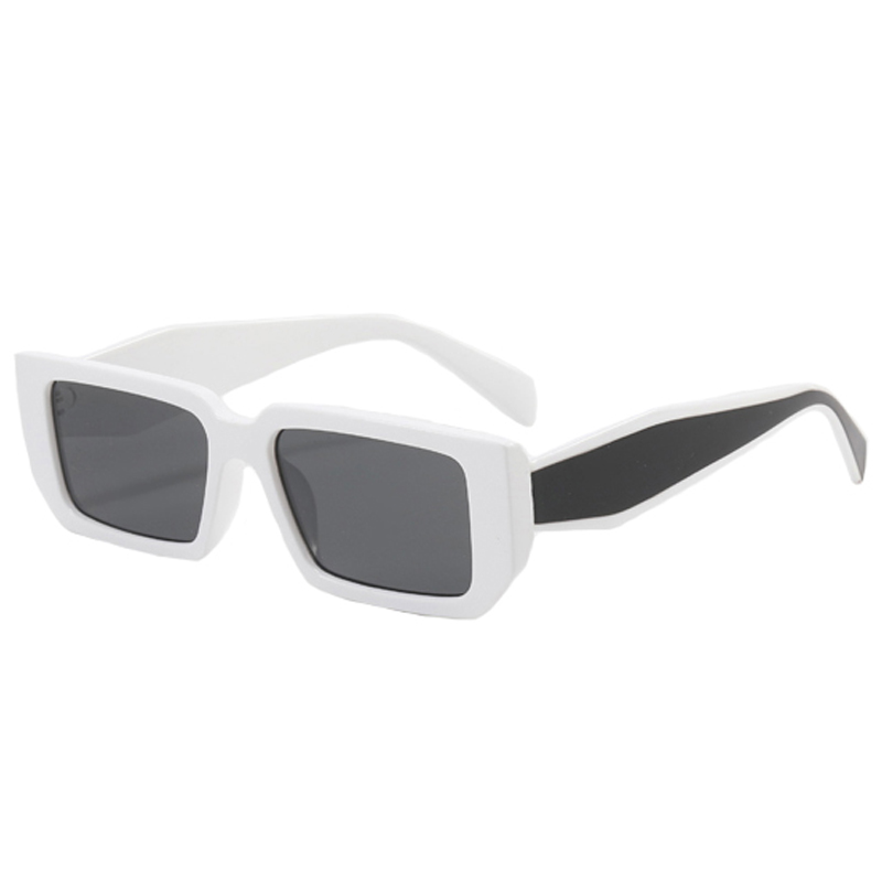 84906 Rectonge Frame amplo templos assimétricos Moda Unissex Sunglasses 