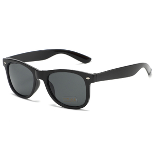 88163-1 estilo wayfarer uv400 lente protetora de cor preta brilhante baixa preços promocionais Óculos de sol