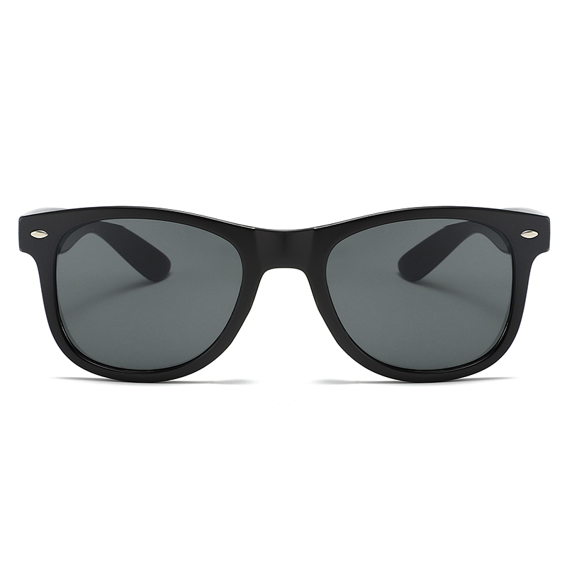 88163-1 estilo wayfarer uv400 lente protetora de cor preta brilhante baixa preços promocionais Óculos de sol