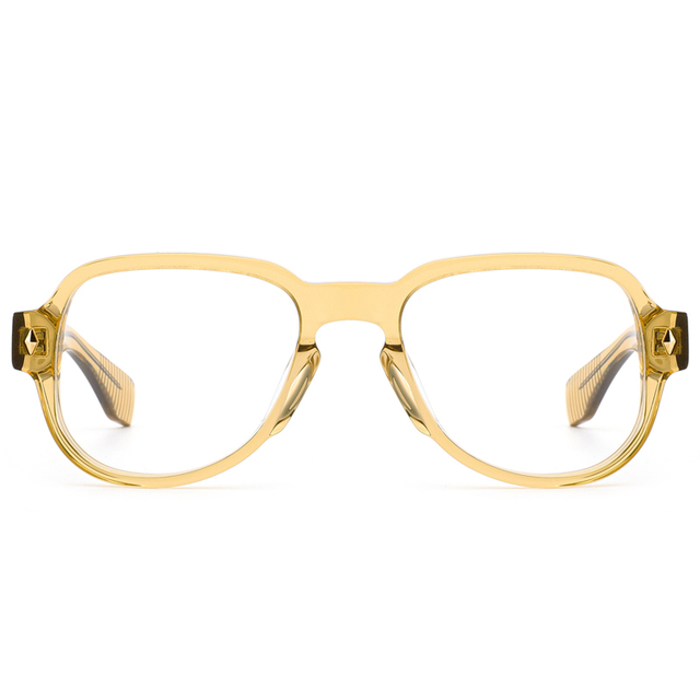 8014 Acetato de acetato espesso Hole do orifício da chave Spoiler da ponte do nariz Aviator Men Frames Optical Frames