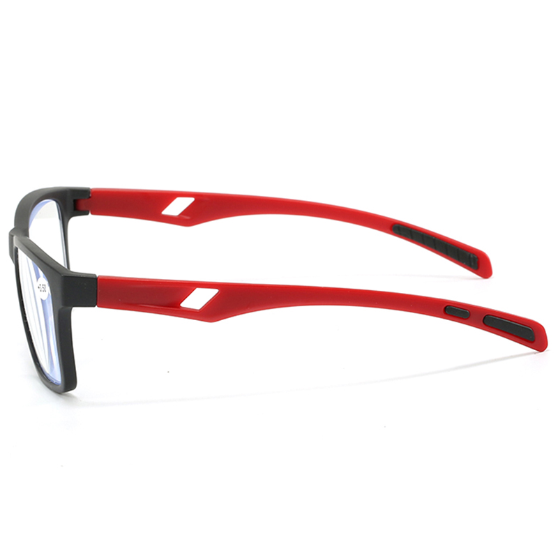 3097 Big Square Full Rim com dicas de borracha não deslizante óculos de leitura esportiva leves