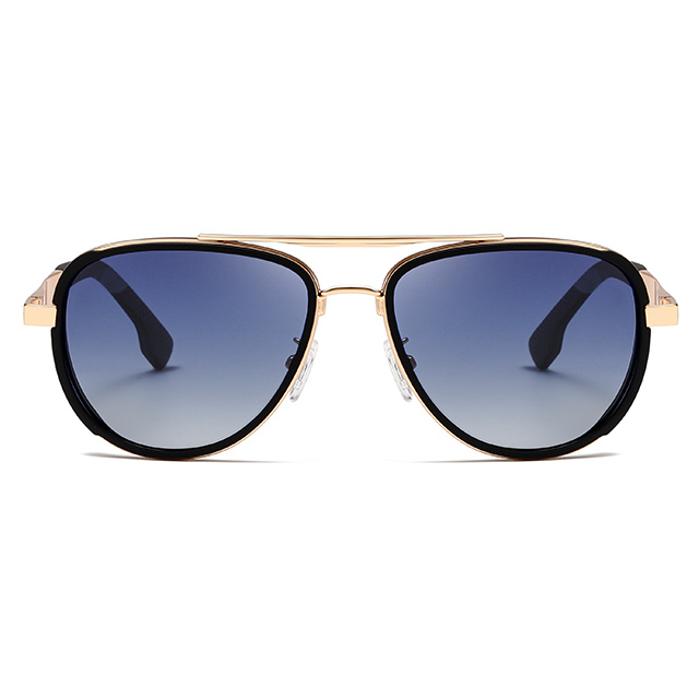 15101 Aviador de aço inoxidável por atacado Men com óculos de sol homens