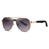 15103 Estilo esportivo Aviador Men Metal Metal Sunglasses