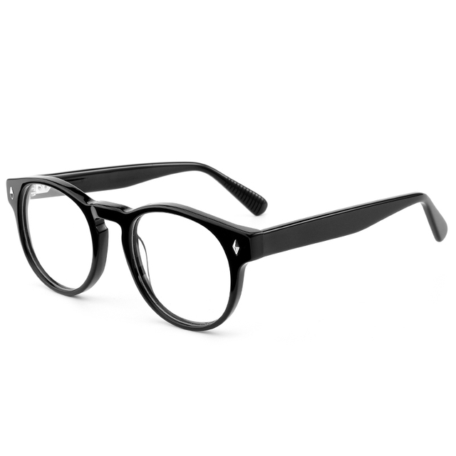 8018 RETRO FRAMENTOS ROUNDOS DE INSPIRADO RETRO DUPLO DUPLO DUPLO DUPLO ACETATE ACETATO DE ACETATOS ÓPTICOS PARA HOMENS