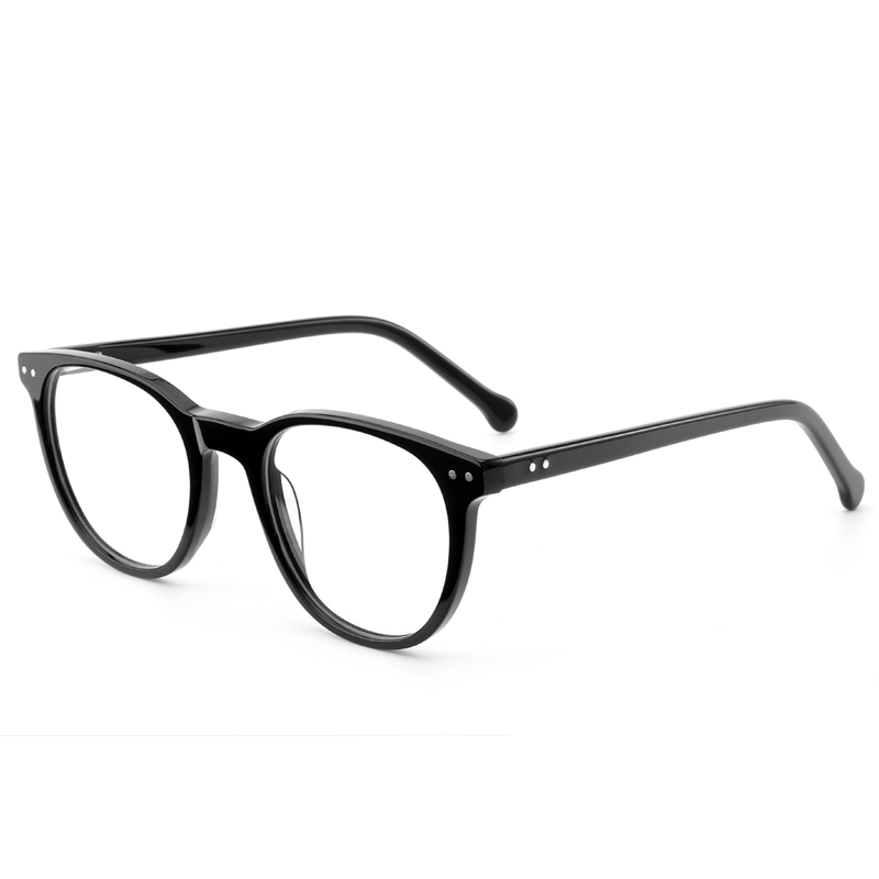 2144 pregos de tom prateado em forma oval decorados de estilo retro slim acetato de quadros ópticos