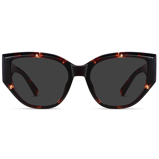 9131 Quadro de borboleta em negrito Hardware de tom de ouro em óculos de sol amplos de templos