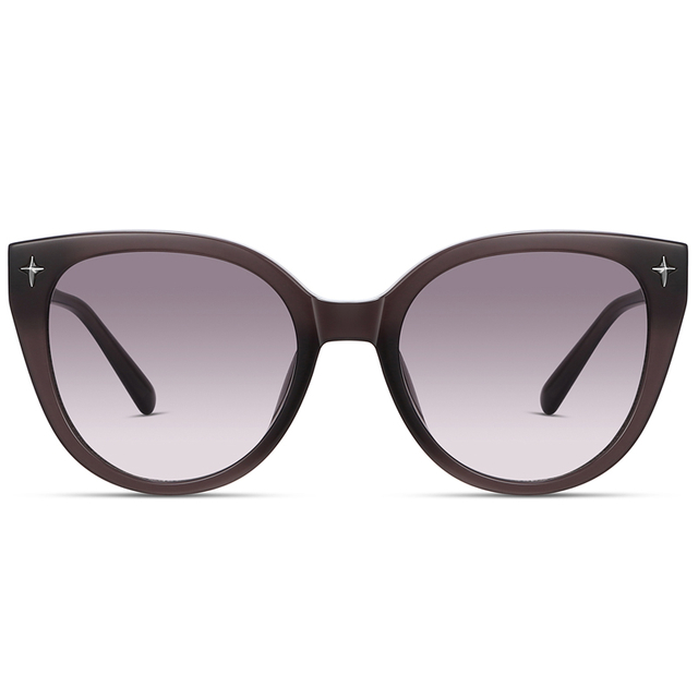 9148 ACETATE DE BORTEFLELTE Frame apresenta rebites de metal em forma de estrela óculos de sol