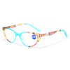 3099 Trendy Cateye Shape Frame Caracteria de cristal desbotado PTIRN PTIRN MULHERES LEITURAS COISAS DE LEITÃO