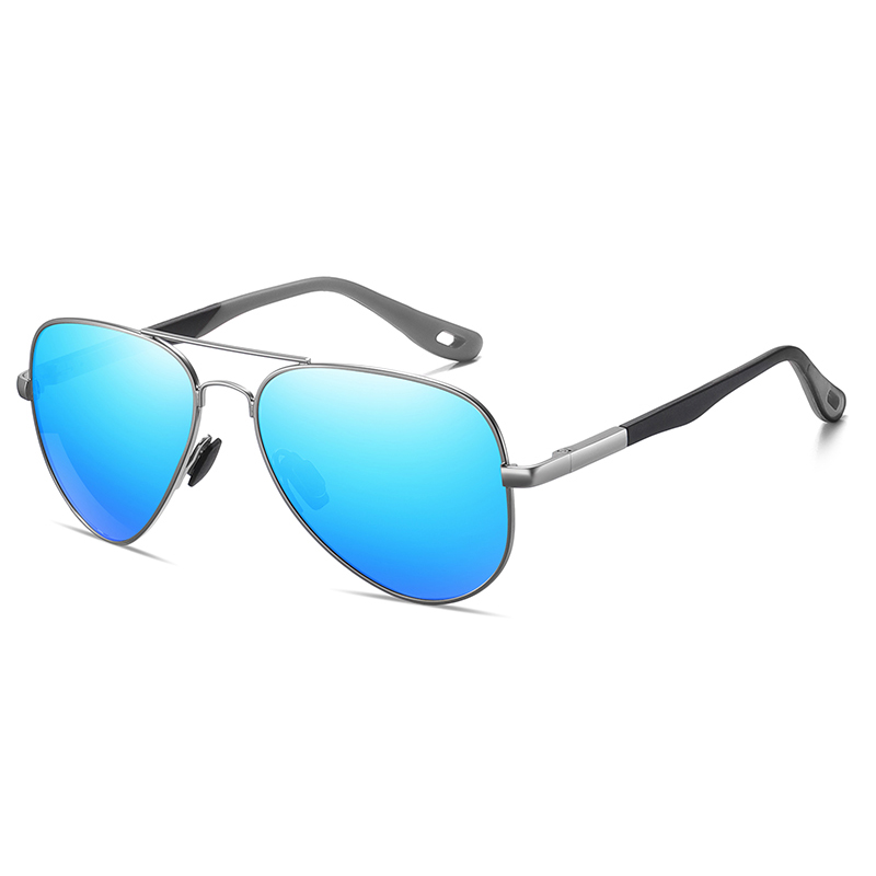 Óculos de sol de metal polarizado aviador 81701