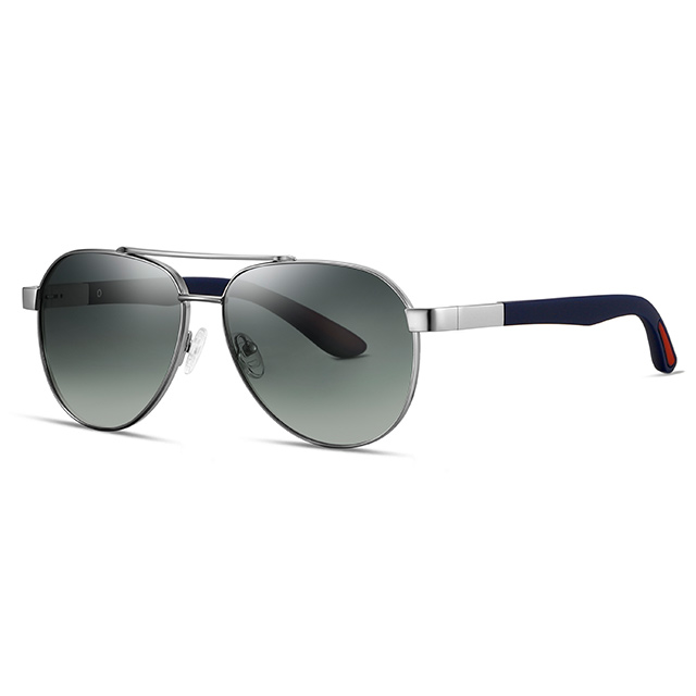 15103 Estilo esportivo Aviador Men Metal Metal Sunglasses