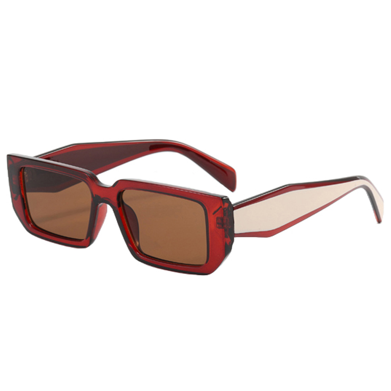 84906 Rectonge Frame amplo templos assimétricos Moda Unissex Sunglasses 