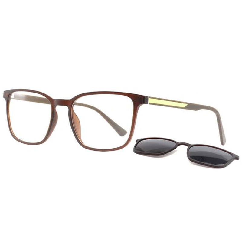 951119 Delicado quadro retangular de forma universal Pads de nariz clipe bicolor em óculos de sol