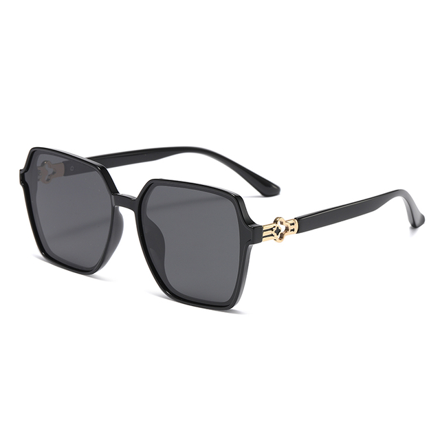Estoque TR90+Mulheres polarizadas de metal Óculos de sol #81802
