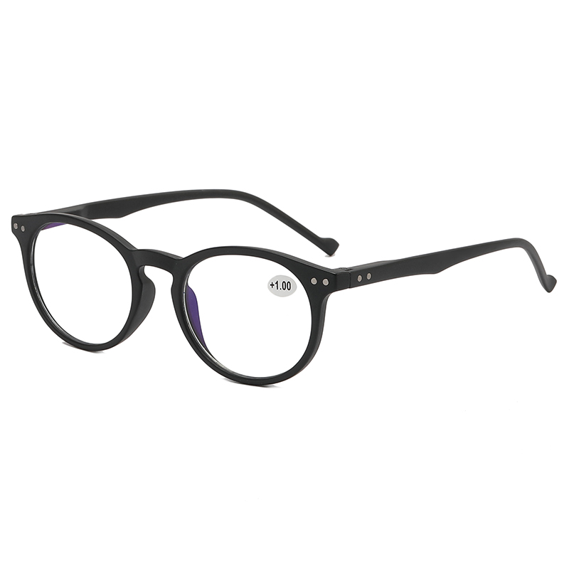 3017 RETRO SHAPE ROUNT SHAPE Frame Rectações de prata Duas cores de tons Leitores