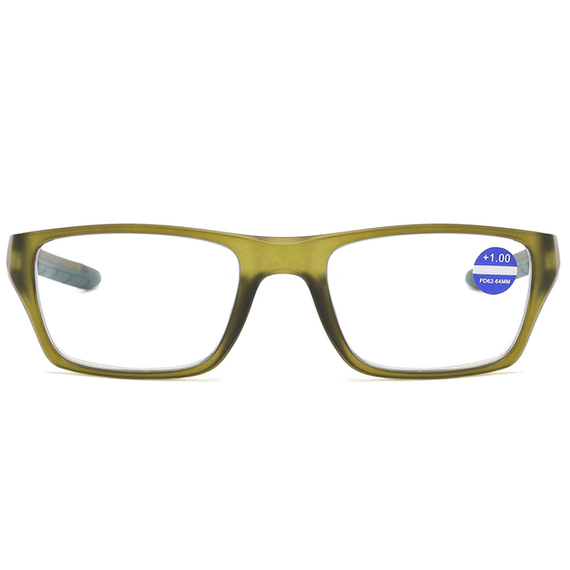 3093 Quadro retângulo Os templos de borracha sem skid mascaram óculos de leitura protetora