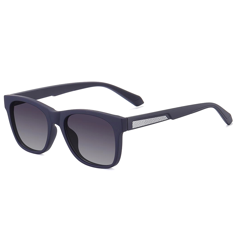 7517 quadro quadrado clássico com cores macias de borracha fosco TAC Óculos de sol polarizados