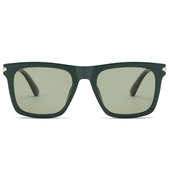 7528 estrutura de forma quadrada por atacado com hardware de metal dourado TR90 Óculos de sol injetados