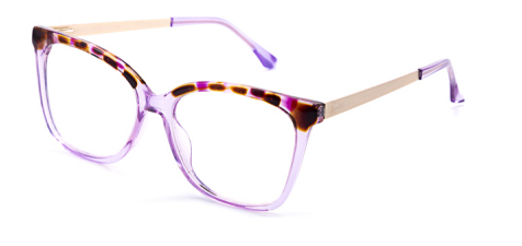 Acetato de injeção+Mulheres de metal quadro óptico #8007