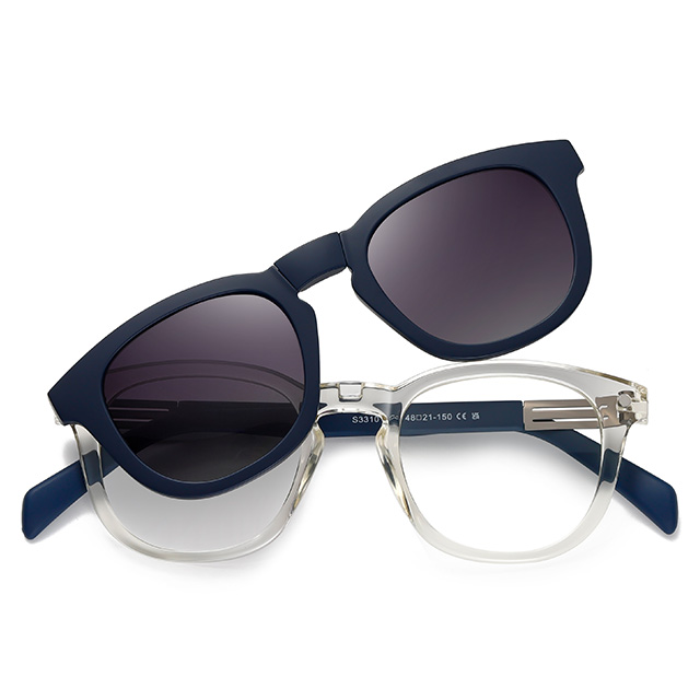 33101 TR90 Clipe magnético dobrável de material em óculos de sol 