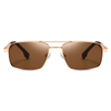 15104 Ponte de nariz duplo retangular Men Metal Sunglasses