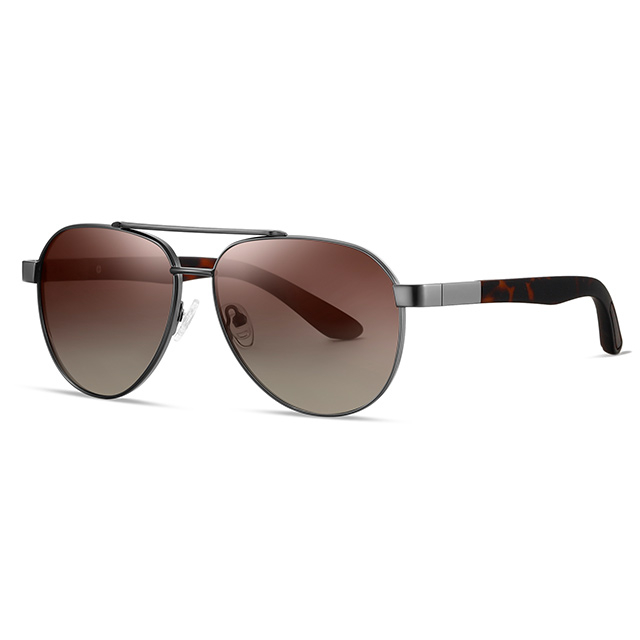 15103 Estilo esportivo Aviador Men Metal Metal Sunglasses