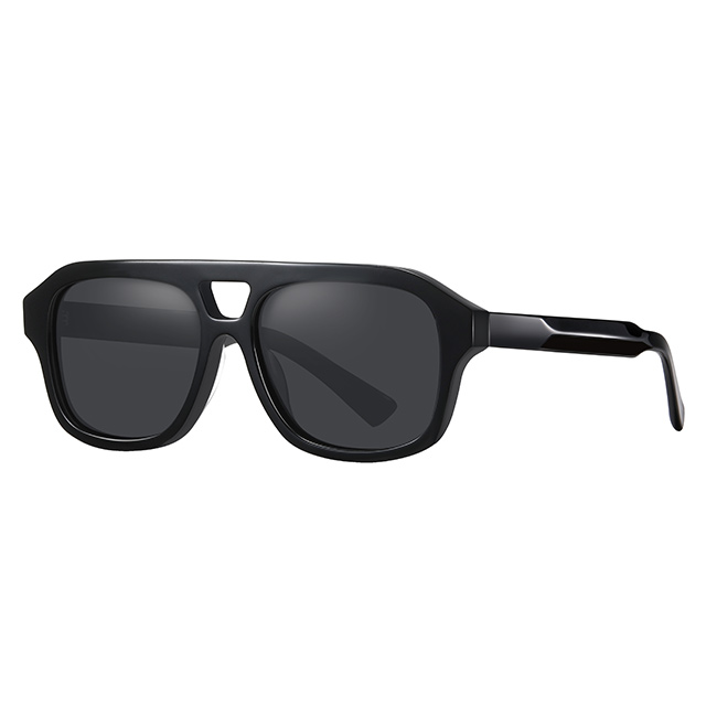 32102 Aviator Double Bridge Unissex Acetato Sunglasses