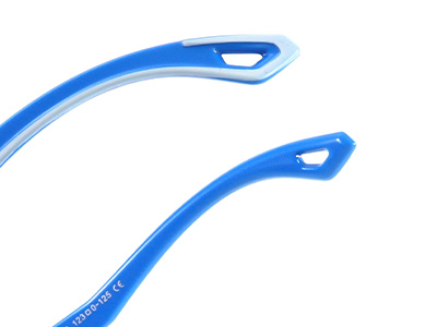 51007-óculos esportivos infantis com pontas de templo de borracha