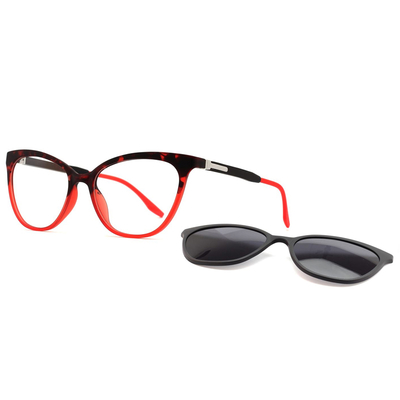 94408 CATEYE Full Rim Full Weight Weight TR90 Women Clip em óculos