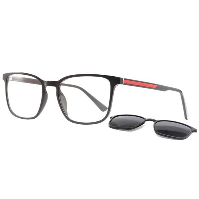 951119 Delicado quadro retangular de forma universal Pads de nariz clipe bicolor em óculos de sol