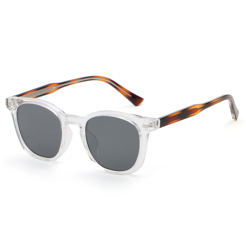 6243 RIM Full Wayfarer Style com rebites de prata de metal UV400 Óculos de sol unissex