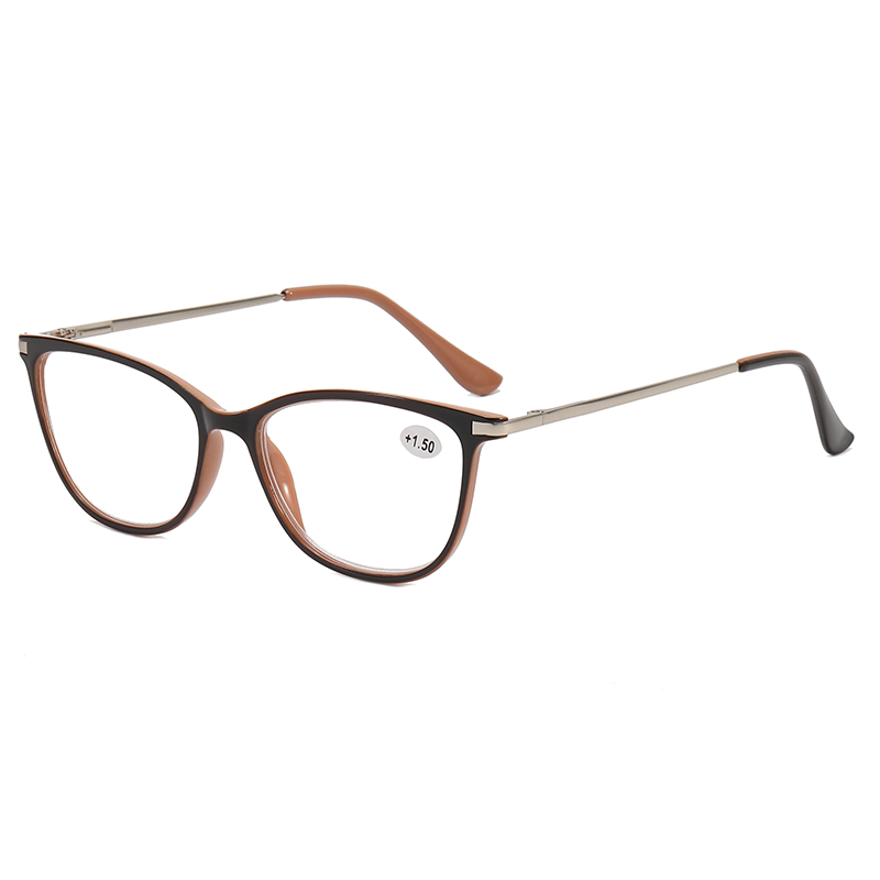 3016 CATEYE SHAPE Frame Apresentam cores claras Luz azul Mulheres lendo óculos de leitura