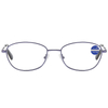 3029 Oval Cateye Metal Frame Blue Violet Light Filtro de leitura de óculos de leitura