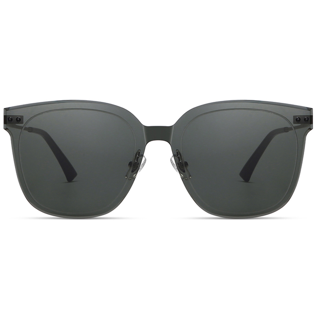 7310 Lens de nylon de nylon sem aro redondizado HD Metal Construction Mulher Glasses Sunglasses