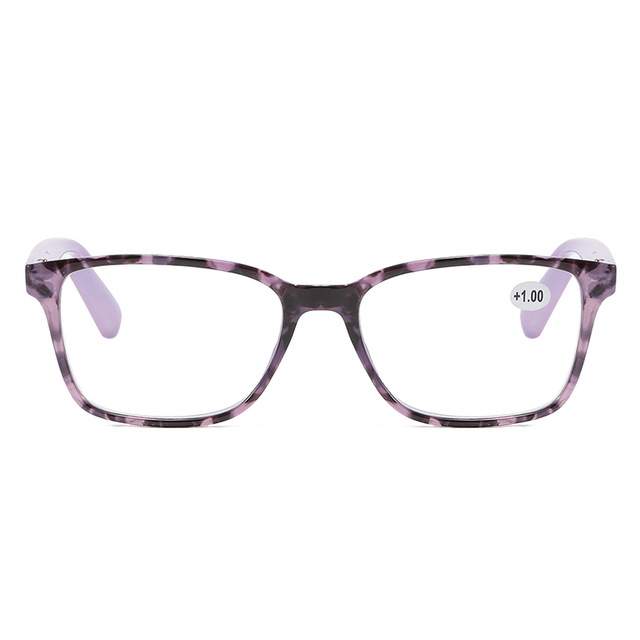 3105 quadro quadrado de tartaruga elegante com lentes de luz violeta anti -azul óculos de leitura