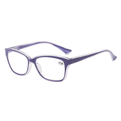 3111 Cateye Shape Frame com cantos suaves confortáveis ​​com dobradiça de mola de mola de óculos de leitura