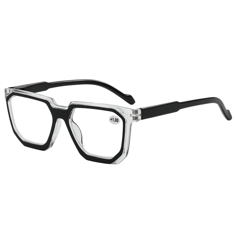 3144 Frame quadrado geométrico Hypeopia Power Lens Reader plástico