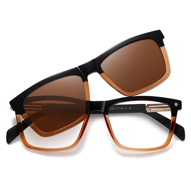 33102 Frame quadrado Frame UV400 CLIP UNISSISEX de óculos de sol