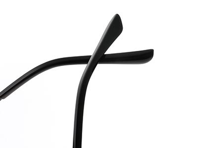 Armações ópticas de metal com pontas de acetato 517