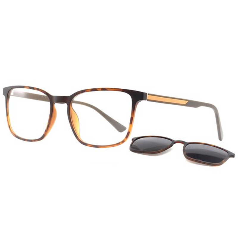 951119 Delicado quadro retangular de forma universal Pads de nariz clipe bicolor em óculos de sol