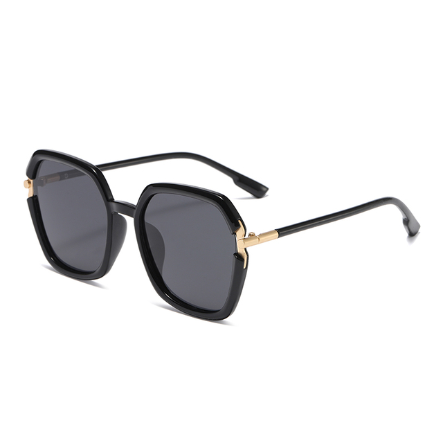 Estoque TR90+Mulheres polarizadas de metal Óculos de sol #81798