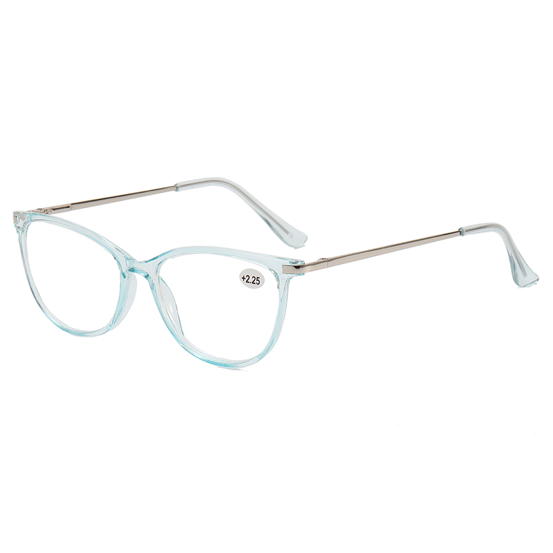 3016 CATEYE SHAPE Frame Apresentam cores claras Luz azul Mulheres lendo óculos de leitura