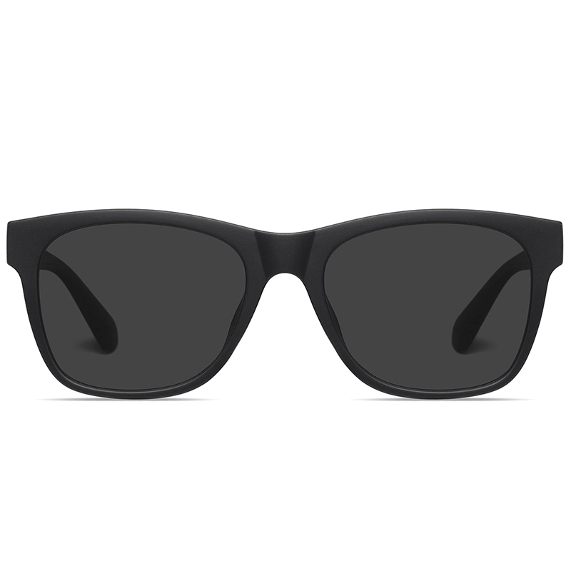 7517 quadro quadrado clássico com cores macias de borracha fosco TAC Óculos de sol polarizados