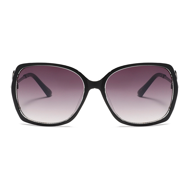 3156 Quadro de forma oval de tamanho oval templos de metal ultra fino mulheres óculos de sol