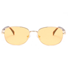 2288 Classic Round Slender Metal Metal Frame Flexible Nariz Pads Unissex Sunglasses
