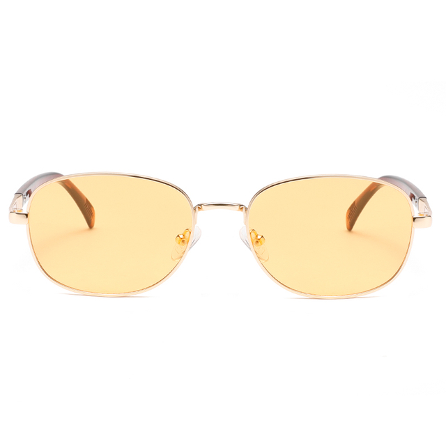 2288 Classic Round Slender Metal Metal Frame Flexible Nariz Pads Unissex Sunglasses