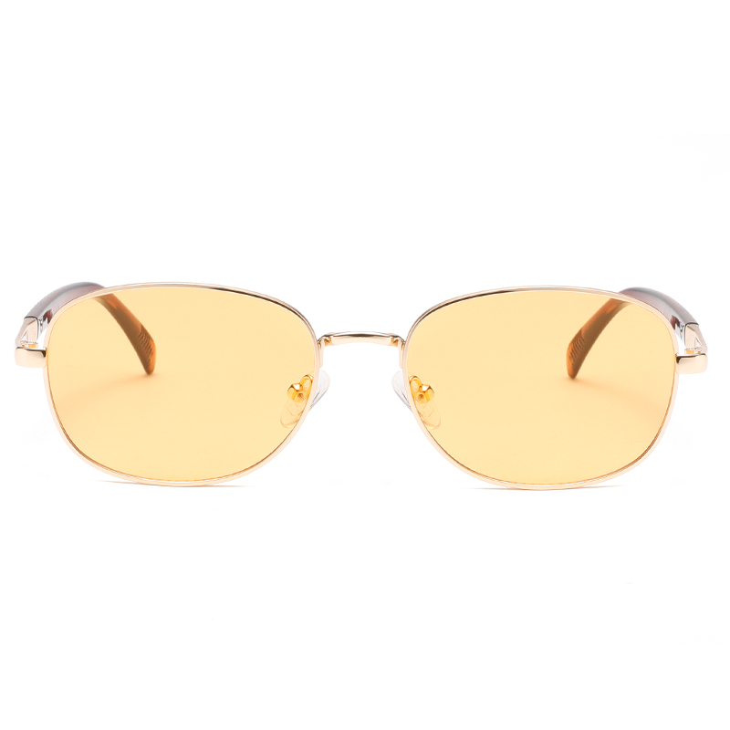2288 Classic Round Slender Metal Metal Frame Flexible Nariz Pads Unissex Sunglasses