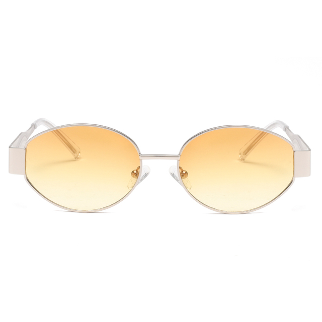 2281 VENDA POPULAR VENDA PEQUENA METURA OVAL ULTRATRATHINA METAL FELHETS TEMPORES UNISSISEX Sunglasses