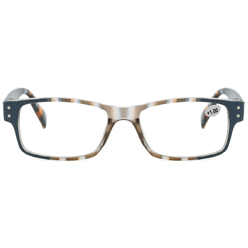 3129 Frame retangular com leitor de normas de lentes de luz azul Anti Blue CE