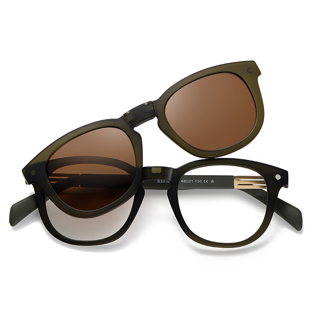 33101 TR90 Clipe magnético dobrável de material em óculos de sol 